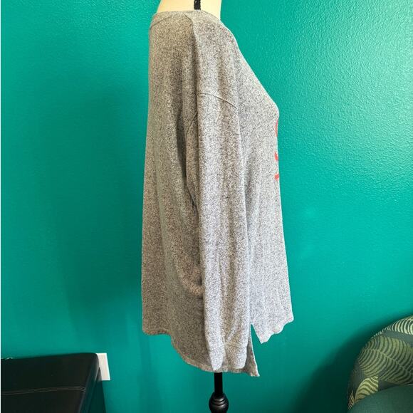 Spirit "Seas The Day" Heather Gray Lightweight Sweater Women's Small - Picture 8 of 10